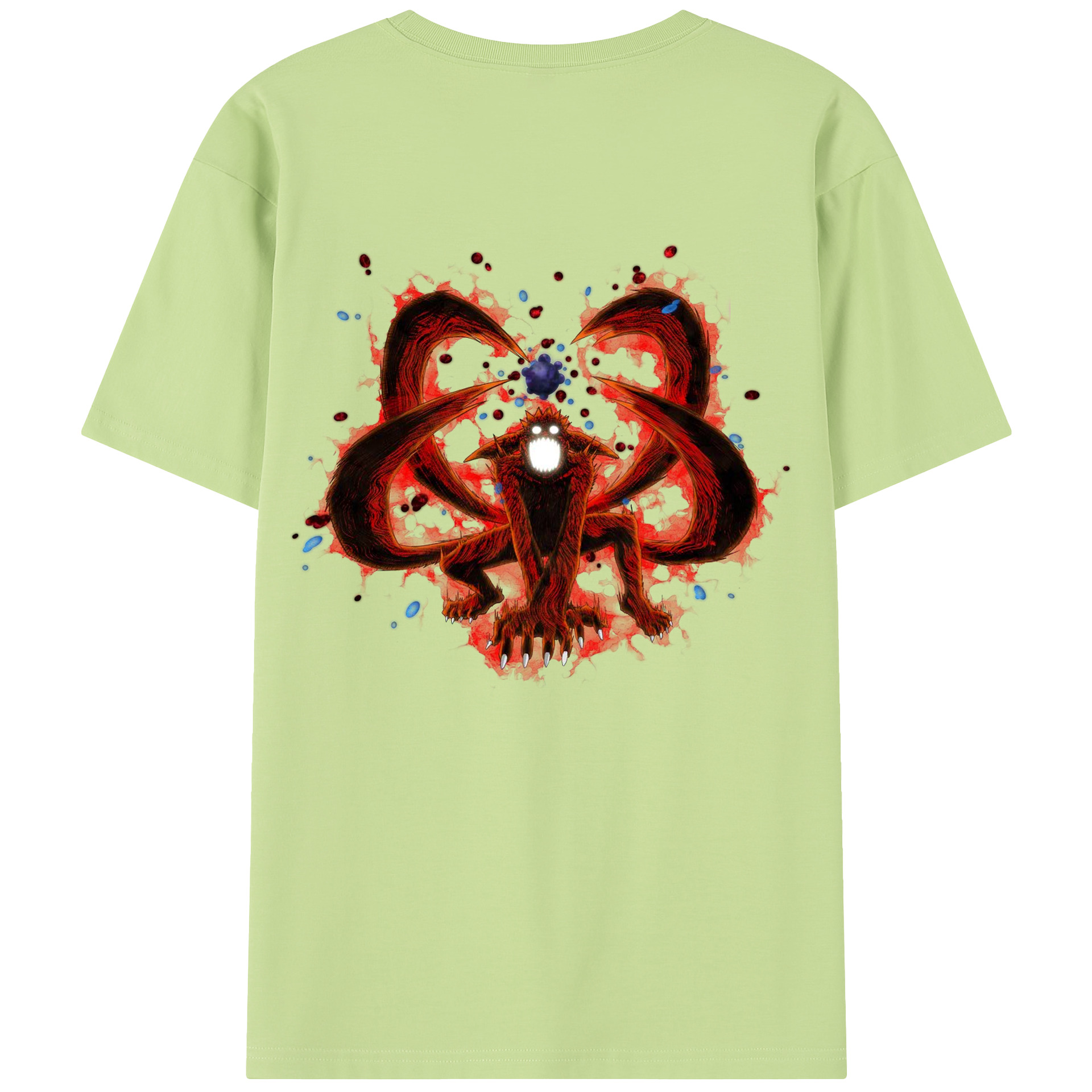 （画像用） NARUTO -ナルト- うずまき ナルト Uzumaki Naruto 綿100％半袖Tシャツ（背面プリント）